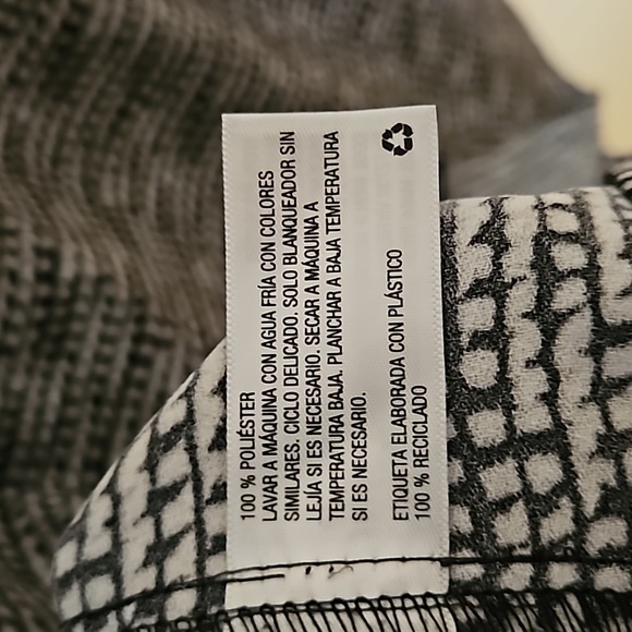 Merona black and white Midi dress with pockets - Picture 7 of 7